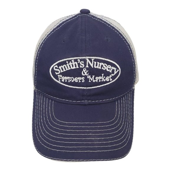 Smiths Nursery Farmers Market Mesh Snapback Cap Trucker Baseball Hat Outdoor Cap - Picture 1 of 12